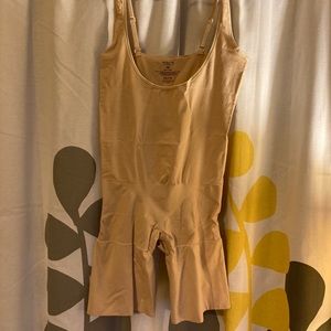 Tan Spanx shapewear undergarment, size 1X